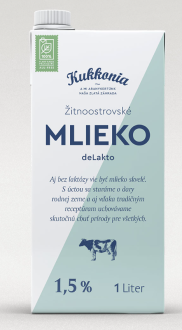 Kukkonia bezlaktózové mlieko 1,5% 1l