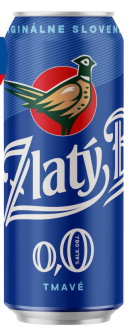 Zlatý Bažant tmavé nealkoholické pivo 0,0% plech 500 ml