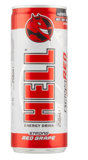 Hell Strong Red Grape energetický nápoj 250 ml