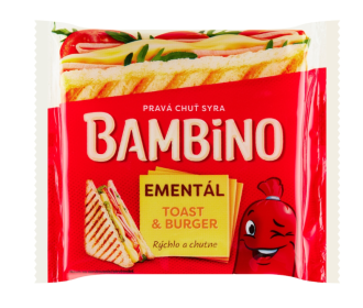 Bambino Toast & Burger ementál 130 g