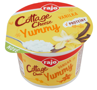 Rajo Cottage Cheese Yummy vanilka 180g