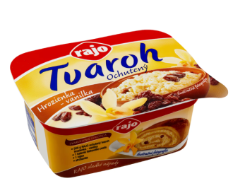 Rajo Ochutený tvaroh hrozienka a vanilka 250g